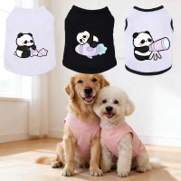 Pet SpringVest Fashion Cute Panda Print Comfortable Material Suitable For Cat & Dog Party Wear suita