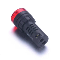 1pcs 100% Quality and Brand New AC 220V/DC 12V LED Signal Light with Buzzer Red AD16-22SM AC 50-60Hz From PC Materials
