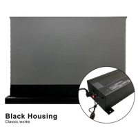120 Inch Electric ALR Tab-Tension Projector Screen Motorized Floor Rising Screen for Ultra Short Throw Laser 4k Projector