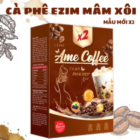 ( CÓ QUÀ ) Cà Phê Enzim X2 Hòa Tan - Cafe Mâm Xôi mix Nấm Đông Trùng , Sâm Tây Dương , Gừng ( 1 HỘP 