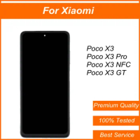 Original Screen For Xiaomi Poco X3 Pro X3 GT LCD Display Touch Screen Digitizer With Frame Replacement For Poco X3 NFC LCD