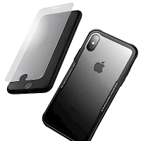 iPhone X 晶讚時尚玻璃殼 保護殼 抗刮全透明背版(贈螢幕玻璃膜)