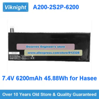 Genuine 7.4V 6200mAh 45.88Wh Laptop Battery A200-2S2P-6200 for Hasee A2002S2P6200 Rechargeable Li-ion Battery