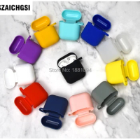 wholesale 100pcs new Case Protective Silicone Cover Skin for Apple iPhone 7 8 X 10 Airpods Bluetooth Earphone Case Accessories