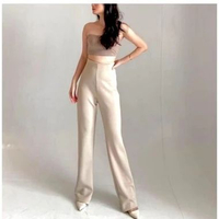 AmanFamily - Flare Pants - Highwaist Flare Pants - Celana Kulot Semi Cutbray Wanita Panjang Casual C