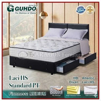 Guhdo Spring bed Emerald Spinal Spring Divan Laci Drawer HS, HB Atlantic 090 100 120 140 160 180 200