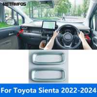 Car Accessories For Toyota Sienta 10 Series 2022 2023 2024 Matte Interior Side Front Air Conditioning Vent Outlet Cover Trim