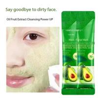 Avocado Deep Cleansing Bubble Mud For Face Exfoliating Face Mask Pores &amp; Blackheads Removal Cleansing Natural Skin Care For V8R3