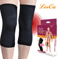 【LooCa】醫療級石墨烯護膝 買一送一 共2雙4入(漸進式加壓護具-膝蓋專用未滅菌 保護膝蓋)