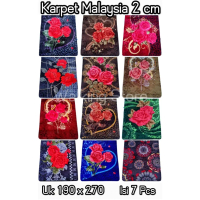 MAKASSAR KARPET MALAYSIA MERK PREMIUM MOTIF BUNGA AMBAL MOTIF KEMBANG UKURAN 190X270 CM