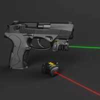 Tactical Military Rechargeable Pistol Mini Green Laser Sight for Glock Colt 1911 Airgun Rifle Handgun Fit 20mm Rail Mount