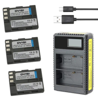 3 Pcs/lot EN-EL3E EN-EL3e ENEL3E EN EL3E Batteries &amp; Dual USB LCD Charger for Nikon D50 D70 D80 D90 D100 D200 D300 D700 z1