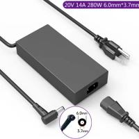 20V 14A Laptop Ac Adapter Charger For ASUS ROG Zephyrus M GU501G GU501GM GM501GM GU502GV GU501GM GU502 i9 GU604V GU604 GU604VI