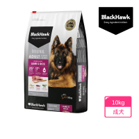 【BlackHawk】黑鷹 成犬優選羊肉 米 燕麥10KG(液態黃金 鴯苗油 100%澳洲食材 狗飼料)