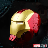 Hot 1:1 Light Led Ironman Mask New Marvel Avengers Iron Man Helmet Cosplay Pvc Action Figure Creative Toys Child Adult Gift