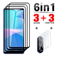 6in1 Protective Glass For Sony Xperia 1 IV V Tempered Glass for Sony Xperia 10 II 10 III 10IV 1V 1IV 10V Camera Screen Protector