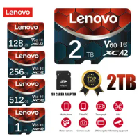 Lenovo 2TB SD Memory Card 128GB SD/TF Flash Card Mini SD Cards 1TB 512GB Micro TF SD Card 256GB For Phones Drones Fast Shipping