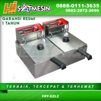 Deep Fryer FRY-EZL2 FOMAC / Penggorengan Listrik 2 Tank