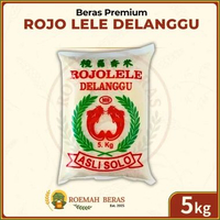Beras Rojo Lele Delanggu 5 kg - Beras RojoLele - Beras Premium - Pulen Lembut - Beras Murah - 5kg
