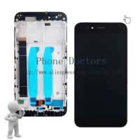 5.5'' New Touch Screen Digitizer Glass + LCD Display Assembly With Frame For Xiaomi Mi A1 MiA1 ; Black / White ; 100% Tested