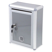 Deposit Box Wall Mount Mailboxes Large Suggestion Case Lockable Metal Aluminum Alloy Letterbox Staff Storage Holder
