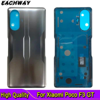 6.67" New For Xiaomi POCO F3 GT Battery Cover Rear Door Housing Replacement Parts For Xiaomi Poco F3 GT Back Glass Cover