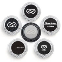 4PCS/lot 68MM Car Wheel Center Hub Caps for ENKEI Emblem Logo chrome / black car Styling accessories