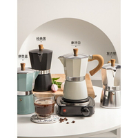 🔥臺灣熱賣🔥半房摩卡壺 意式濃縮手沖咖啡壺 非不銹鋼萃取煮咖啡機器具  免運
