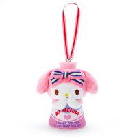 小禮堂 美樂蒂 絨毛玩偶娃娃造型掛繩傳聲筒《粉白》隨身擴音器.東京奧運系列