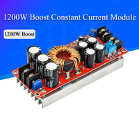 1200 W 20A DC Converter Boost Step-Up โมดูลแหล่งจ่ายไฟใน8-60V OUT 12-83V พร้อมอ่างความร้อน1200 W 12V ถึง24V 48V 1200 W 20A DC