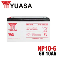 【CSP】YUASA 湯淺 NP10-6閥調密閉式鉛酸電池 6V10Ah(UPS 不斷電系統 兒童電動車 電池)