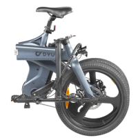 2023 new DYU 20inch Electric Bicycle Foldable Full Suspension 7 Speed Ebike Folding Electric Bike for commuting