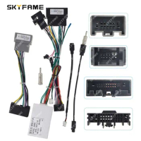 SKYFAME Car 16Pin Wire Harness Adapter Canbus Box Decoder Android Radio Power Cable For Ford Fiesta Ecosport