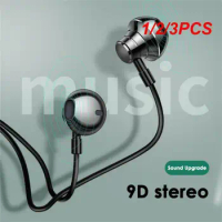 1/2/3PCS Awei TC-5 Wired Earphone In-ear For Phone Type-C Jack Stereo Deep Bass With Microphone Button Control 1.2m