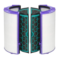Carbon Filter for Dyson TP04/HP04/DP04/TP05/HP05 Pure Cool Hepa Purifier Sealed Two Stage 360 Degree Filter System