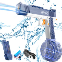 Electric Water Gun Toy Glock Pistol Rechargeable Automatic Squirt Guns, Outdoor Summer Shooting Toys for Kids Adults Beach