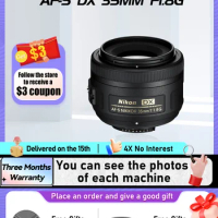 Nikon AF-S 35mm F1.8G ED DX 35mm F1.8G 35mm F1.8G 50mm F1.8G 50mm F1.4G Full Frame Prime DSLR Camera Lens for D850 35 1.8 (Used)