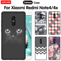 JURCHEN Case For Xiaomi Redmi Note 4 4X Pro Case Silicone Soft Protect Phone Case For Xiaomi Redmi Note 4 Global version Cover