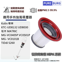 適用Kolin 歌林KTC-UD8132 KTC-UD8030 松木MATRIC MG-VC0405P MG-VC0501P MG- VC0101B TiDdi S260吸塵器高效HEPA濾網濾芯