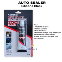 ADHEFIX Lem Auto Sealer 35 Gram Hitam / Lem Silicone Hitam / Lem Bemper Kaca Mobil BESAR