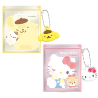 小禮堂 Sanrio 三麗鷗 塑膠方形隨身鏡 (貼玻璃款) Kitty 布丁狗