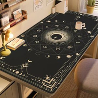 全城熱賣 - 二次元神秘塔羅牌書運勢推理桌墊星座桌遊裝飾防水免洗桌布可太陽星環【pvc】60cm*80cm