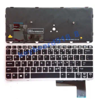 For HP Elitebook 820 G1 820 G2 720 G1 G2 725 G1 G2 Keyboard US backlit Silver