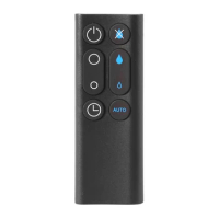Replacement Remote Control for AM10 Humidifier Fan Air Purifier Fan Black