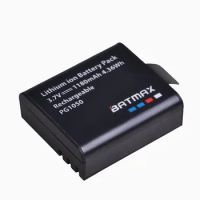 1Pc 1180mAh PG1050 Rechargeable Li-ion Battery akku for SJCAM SJ4000 SJ5000 SJ6000 SJ8000 EKEN 4K H8 H9 GIT-LB101 GIT Cameras
