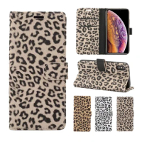 Case For Samsung Galaxy S23 S22 S21 S20 S10 Plus Ultra Leather Leopard Flip Book Wallet Case For Samsung Note 20 10 Cover