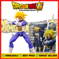 15cm Dragon Ball Shf Trunks Movable Joints Doll Long Hair Model Toy Super Saiyan Sh Figuarts Action Figure Decoration Model Toys