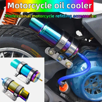 1 Set Motorcycle Oil Cooler Radiator Phantom Blue Stainless Steel Modified Parts Compatible with Rsz
