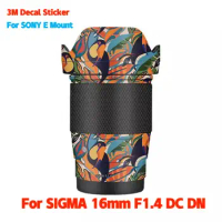 16mm F1.4 DC DN Anti-Scratch Lens Sticker Protective Film Body Protector Skin For SIGMA 16mm F1.4 DC DN for SONY E Mount