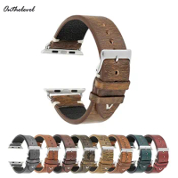 Onthelevel Vintage Handmade Mix Color Watch Strap for watch 42mm Replacement Adapter Link Watch Band